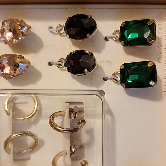 Unwritten Gold and Jewel-Toned Earring Collection - Picture 5 of 6